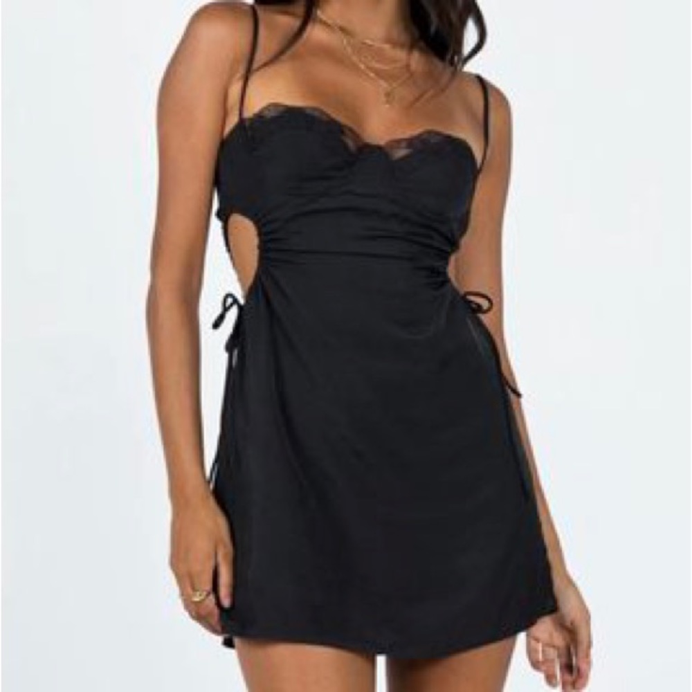 PRINCESS POLLY - HAZEL CUT OUT MINI DRESS - SIZE 2